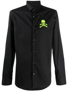 Philipp Plein рубашка с декором Skull