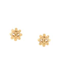 Chanel Pre-Owned серьги 1990-х годов с логотипом СС