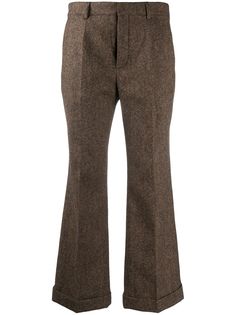 Saint Laurent укороченные брюки строгого кроя