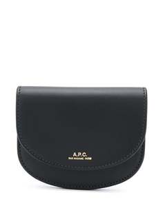 A.P.C. кошелек с гравированным логотипом