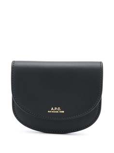 A.P.C. кошелек с гравированным логотипом