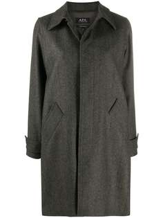 A.P.C. пальто с потайной застежкой