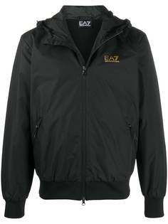Ea7 Emporio Armani куртка с капюшоном и логотипом