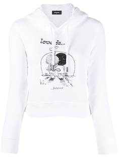 Dsquared2 укороченное худи Love is Forever