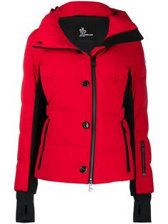 Moncler Grenoble стеганая куртка с контрастными вставками