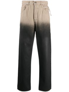 Jacquemus прямые брюки с эффектом омбре