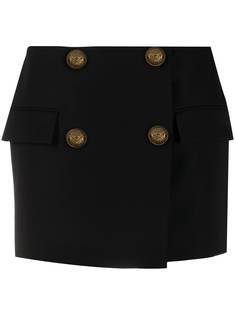 Balmain юбка мини с декоративными пуговицами