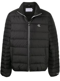 Calvin Klein Jeans пуховик с вышитым логотипом