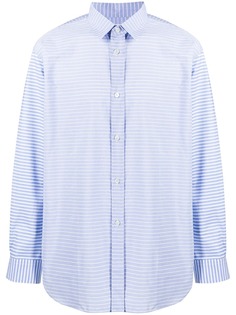 Comme Des Garçons Shirt рубашка в полоску с накладным карманом