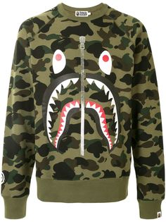 A BATHING APE® толстовка с камуфляжным принтом и логотипом