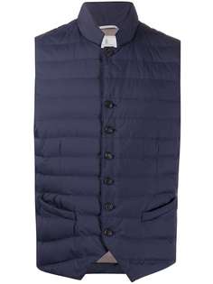 Brunello Cucinelli стеганый жилет с высоким воротником