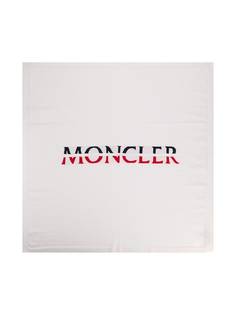 Moncler Kids одеяло с вышитым логотипом