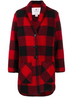 Woolrich клетчатый кардиган-пальто