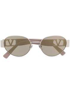 Valentino Eyewear солнцезащитные очки в круглой оправе