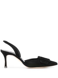 Manolo Blahnik туфли Maysli с ремешком на пятке