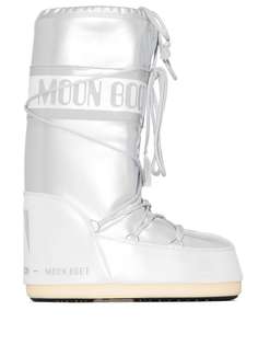 Moon Boot дутые ботинки на плоской подошве