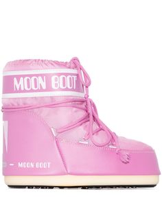 Moon Boot дутые ботинки на плоской подошве