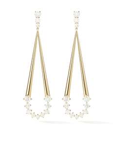 Melissa Kaye золотые серьги Aria Jane с бриллиантами