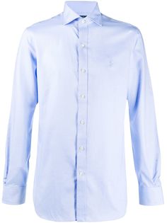 Polo Ralph Lauren рубашка узкого кроя с вышитым логотипом