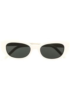 Saint Laurent Eyewear солнцезащитные очки в овальной оправе