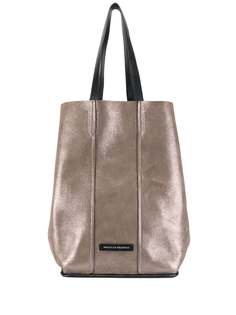 Brunello Cucinelli сумка-тоут с эффектом металлик