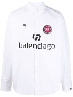 Balenciaga рубашка с принтом Soccer