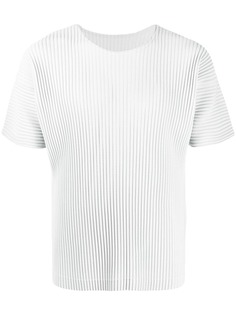 Homme Plissé Issey Miyake плиссированный топ с короткими рукавами