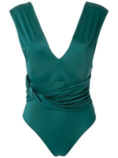 Brigitte Tania draped one-piece