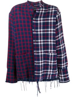 Greg Lauren X Paul & Shark рубашка оверсайз с принтом