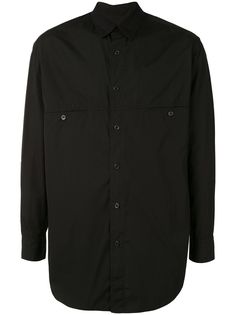Yohji Yamamoto рубашка с карманом на молнии