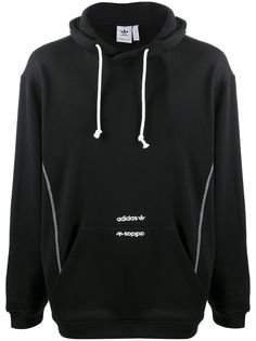 adidas худи с кулиской и вышитым логотипом