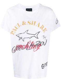 Greg Lauren X Paul & Shark футболка с круглым вырезом и графичным принтом