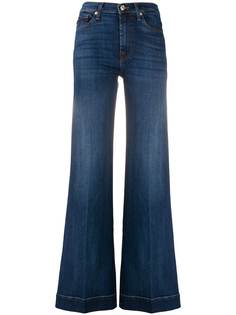 7 For All Mankind расклешенные джинсы с завышенной талией