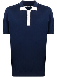 Kiton рубашка поло с контрастной окантовкой