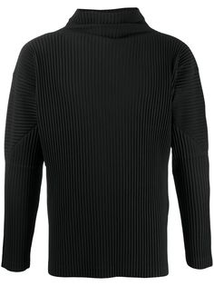 Homme Plissé Issey Miyake джемпер свободного кроя в рубчик
