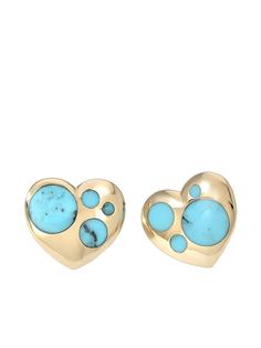 Retrouvaí золотые серьги с бирюзой