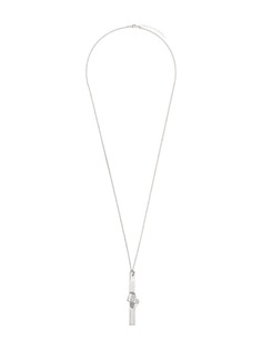 MM6 Maison Margiela колье с гравировкой логотипа