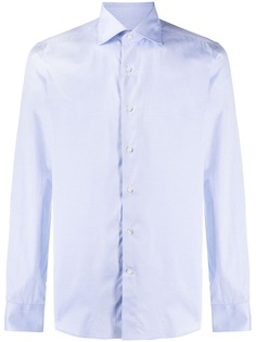 Canali рубашка со срезанным воротником