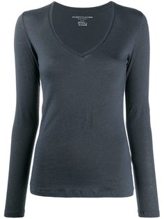 Majestic Filatures топ с U-образным вырезом и длинными рукавами