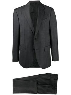 Ermenegildo Zegna однобортный пиджак в клетку
