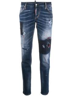 Dsquared2 джинсы кроя слим с эффектом потертости