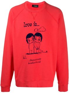 Dsquared2 толстовка с принтом Love Is