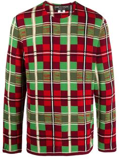 Comme Des Garçons Homme Plus трикотажный джемпер в клетку