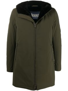 Herno короткое пальто с капюшоном