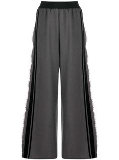 Uma Wang широкие брюки с бахромой