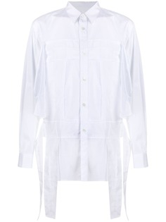 Comme Des Garçons Shirt деконструированная рубашка со вставками