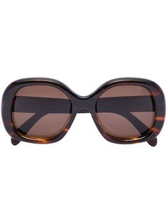 Celine Eyewear солнцезащитные очки Havana в круглой оправе