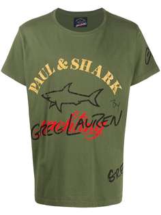 Paul & Shark футболка с принтом Shark