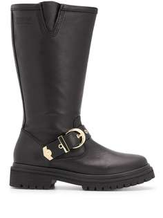 Versace Jeans Couture сапоги с ремешками и пряжками