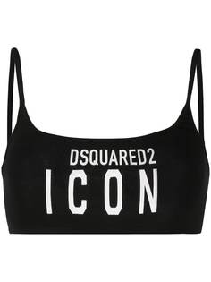 Dsquared2 бюстгальтер-бралетт с логотипом